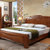 床 双人床 1.8米中式全实木床1.5米橡木床 双人床婚床 YX-8251(胡桃色1.5米)
