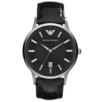 阿玛尼（Emporio Armani)手表 钢制表带商务时尚休闲石英男士腕表(AR11186)