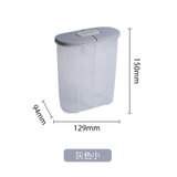 日本AKAW五谷杂粮收纳盒厨房密封罐塑料分隔食品收纳罐储存罐子(灰色)