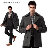 (Baneberry)秋冬新款双排扣商务休闲型风衣 3600286 50