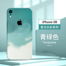 苹果x手机壳iphonex彩色液态硅胶iPhoneXsMax新款xR彩色硅胶软壳不伤机(苹果XR【青绿色】★送膜 默认版本)