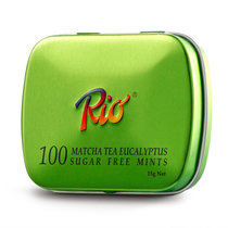 RIO薄荷糖15g（尤加利绿茶味）清新口气口香糖零食 真快乐超市甄选