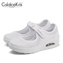 CaldiceKris（中国CK）夏季新款网布气垫摇摇鞋CK-X699(白色 37)