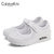 CaldiceKris（中国CK）夏季新款网布气垫摇摇鞋CK-X699(白色 36)