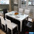 莫忘爱家简约小户型客厅新款餐台现代钢化玻璃烤漆餐桌(白色玻璃)