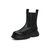 森达2021冬季新款商场同款网状透气舒适女切尔西中筒靴4MQ11DZ1(黑色 40)