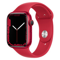 Apple Watch Series 7 智能手表 GPS款+蜂窝款 45毫米红色铝金属表壳 红色运动型表带MKJU3CH/A