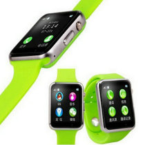 新款智能手表插卡打电话LED多功能穿戴运动情侣手环男女电子表(绿色)