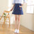 牛仔裙女半身裙2018夏季新款韩版刺绣学生短裙高腰复古刺绣a字裙(深蓝色)(XL)