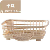 厨房多功能沥水架A684塑料餐具碗筷碗碟收纳置物架沥水碗架lq882(卡其)