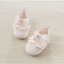 davebella戴维贝拉秋季女宝宝婴儿鞋 新生儿软底步前鞋DB7128(125 粉色)