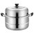 卡凡洛(Kaflo) 加厚不锈钢蒸锅汤锅具馒头蒸格蒸笼二2层三3层电磁炉通用(双层)
