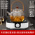 JKV电陶炉煮茶壶玻璃耐热提粱烧水泡茶全自动专用茶具蒸汽煮茶器(CB65条纹提梁壶+黑白旋转钮电陶炉 默认版本)