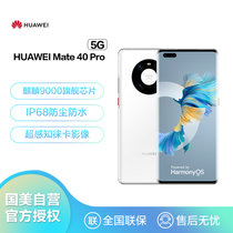 华为 HUAWEI Mate 40 Pro 5G 全网通 麒麟9000旗舰芯片 8GB+128GB釉白色华为手机（无充电器和数据线）