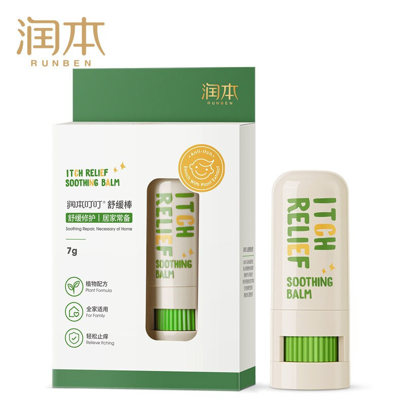 润本(runben 叮叮止痒舒缓棒 7g 止痒 蚊虫叮咬 止痒消包 蚊虫叮咬