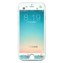 木木（MUNU）苹果iphone6splus/6plus钢化膜 手机贴膜 钢化玻璃膜 卡通钢化膜 2.5D弧边立体浮雕膜(扬帆起航-钢化彩膜)