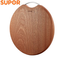 苏泊尔（SUPOR）乌檀木整木菜板 加厚砧板实木家用擀面案板切菜板(圆形39*3cm)
