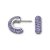 (瑞品汇) Swarovski 紫水晶耳钉1141276-4