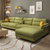 美天乐 布艺沙发 北欧大小户型组合简约现代可拆洗整装沙发客厅家具(浅绿色 单+双+贵妃+脚踏（乳胶款）)