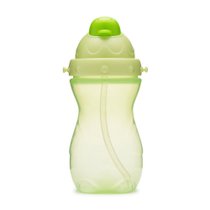 超市-水壶/水杯乐儿宝儿童吸管杯夏季水杯学饮杯400ml(绿)