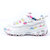 Skechers斯凯奇女童鞋熊猫亲子鞋魔术贴防滑耐磨休闲运动鞋80524L(白色/彩色 30)