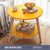 茶几简约现代迷你网红沙发边几简易家用阳台北欧创意床头小圆桌子kb6(双层50cm黄色)
