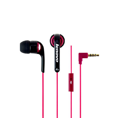 联想(Lenovo) P152A 手机耳麦 入耳式耳机 带麦克风 电脑 MP3耳塞式 时尚潮流(玫红色)
