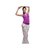 路伊梵时尚运动21223户外运动休闲健身女款健身服套装（葡萄紫+白）（L）