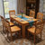 明佳友餐桌 长方形西餐桌 实木餐桌椅组合 欧式地中海风情 现代简约桌子 餐桌椅套装M620(茶色 一桌八椅/1.38米)