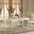韩式田园餐厅家具餐桌1.3米 象牙白实木餐桌 餐桌餐椅组合CT901(象牙白色 1.6米餐桌+餐椅*6)