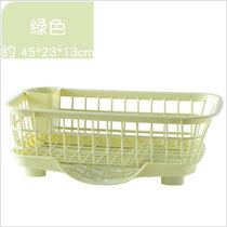 厨房多功能沥水架A684塑料餐具碗筷碗碟收纳置物架沥水碗架lq882(浅绿)