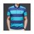 CINEESD 2021夏季新款男式条纹Polo衫商务休闲短袖 夏季新款纯棉(2302蓝色 170/M)