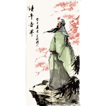 刘立波 国画 人物画 水墨写意 关羽 竖幅立轴