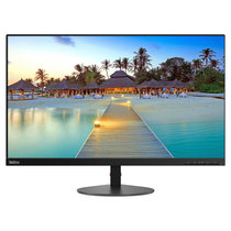 联想 ThinkVision S27i 27英寸 窄边框 低蓝光不闪屏IPS屏 商用办公电脑显示器 HDMI/VGA接口