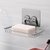 双层沥水香皂盒强力吸盘壁挂式创意卫生间浴室免打孔肥皂盒置物架(SQ-5126 单个装(不锈钢款))