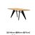 北欧实木家用小户型现代简约方形餐桌椅组 合伸缩吃饭桌子轻奢(橡木黑色腿140x80x75)第2张高清大图