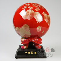 中国龙瓷 德化红瓷器花瓶摆件*艺术陶瓷现代工艺礼品家居装饰办公客厅书房  JJY0178JJY0178