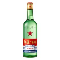 红星二锅头酒56度(纯粮清香)绿瓶500ml 火锅食材