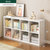 SKYMI书架落地矮书柜家用玩具收纳柜置物架卧室小型格子柜储物柜(暖白色 120款)