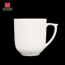 德化白瓷创意水杯子陶瓷咖啡杯简约个性马克杯