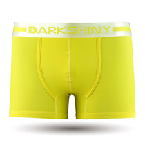 DarkShiny 电脑立体剪裁 彩虹糖果多色 男式平角内裤「HOCL06」(黄色 L)