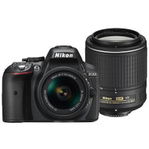 尼康（Nikon） D5300 单反套机 入门级数码单反照相机 尼康18-55mmVR+AF-S DX 55-200mm 双镜头套装