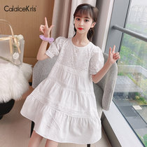 CaldiceKris（中国CK）民族风棉布裙CK-FS3589(白色 150)