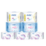 ABC棉柔纤薄日夜组合套装卫生巾7包:240mm 8片x2包-420mm3片x3包-163mm22片x2包