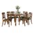 全实木餐桌歺桌椅组合美式餐桌欧式餐桌一桌六椅饭桌家具1927(高端全实木 1.6米餐桌+4椅)