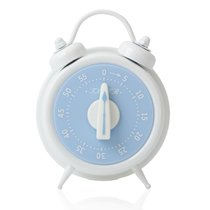 计时器时间管理器学生做题提醒器机械式厨房定时器倒计时器闹钟7yc(小半-白色)