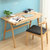 物槿 实木书桌电脑桌LXPT-01(原木色单桌+椅子 140cm)
