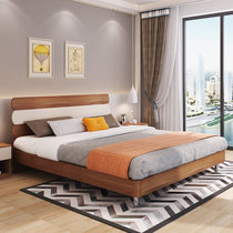 A家 床北欧家具组合主卧室1.5双人床1.8米板式床现代简约经济型卧室家具 单床 1.5米框架床(1.2米框架床 单床)