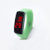 【厂家直销】运动时尚环保轻盈电子表LED情侣手表手环手表(薄荷绿 厂家正品直销)