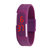 简单多色果冻触控多功能电子男女儿童学生运动时尚LED情侣手环电子手表(紫色)